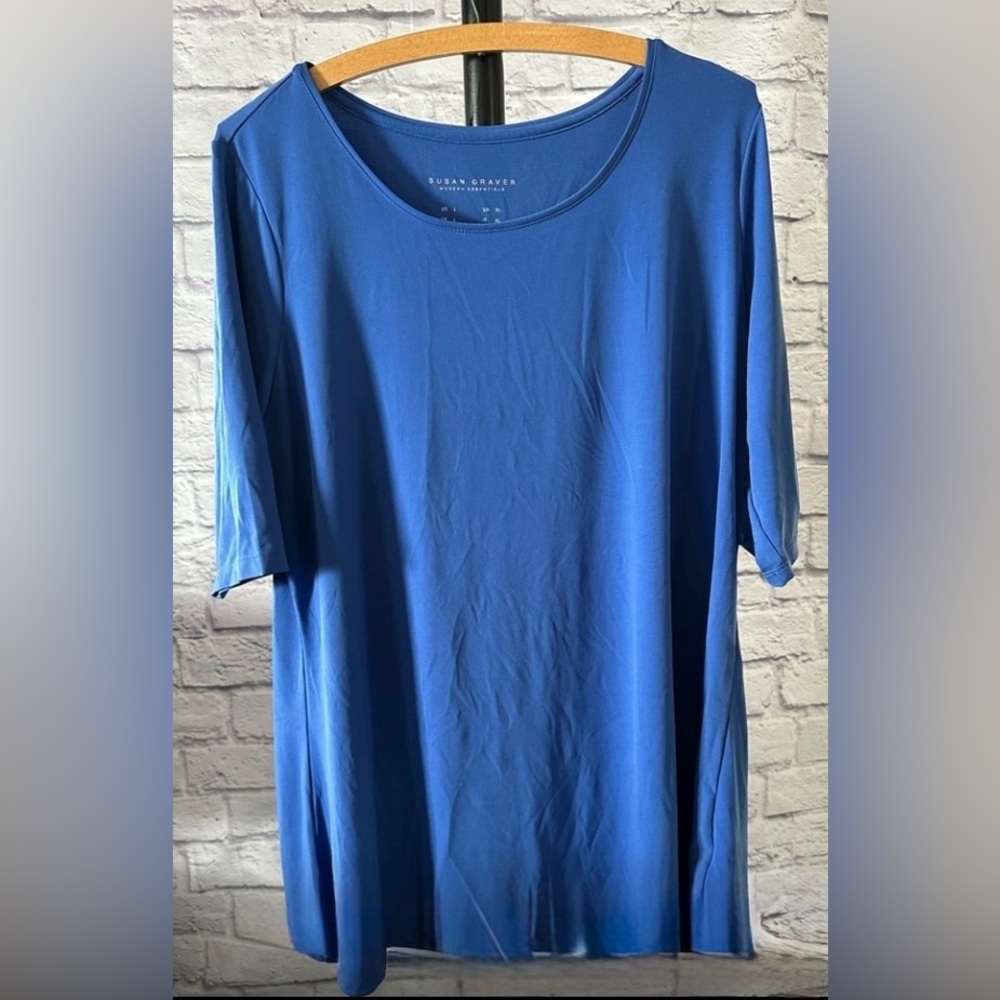 Susan Graver Blue Women's Blouse